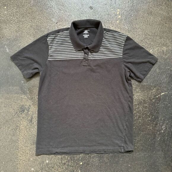 Van Heusen Studio Slim Fit Men’s Faded Color Striped Polo Shirt Size Medium - Picture 1 of 10
